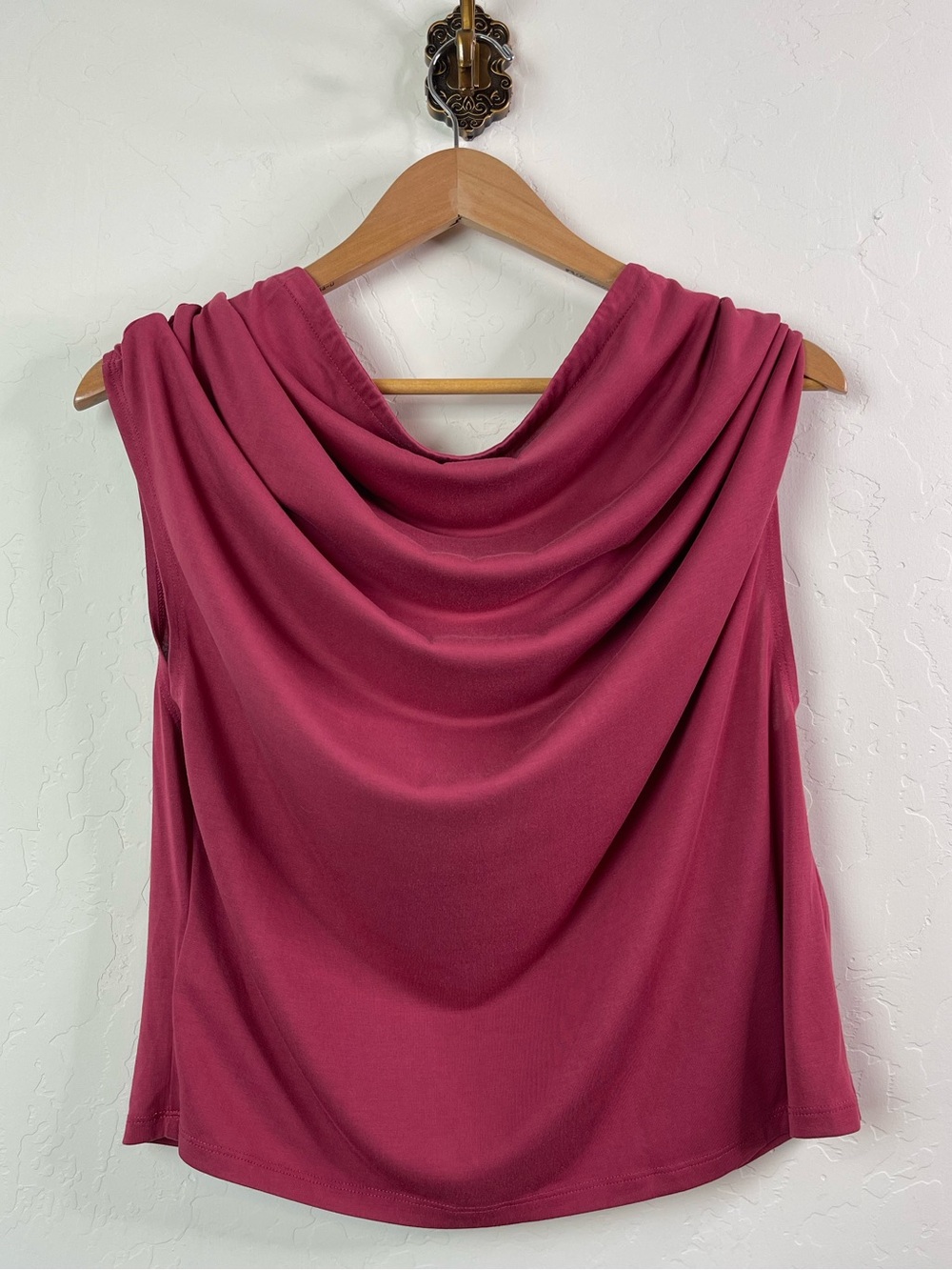 Free People Blake Off-The-Shoulder Draped Top in Deep Claret Size XL - Picture 4 of 14